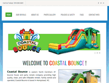 Tablet Screenshot of coastalbounce.com